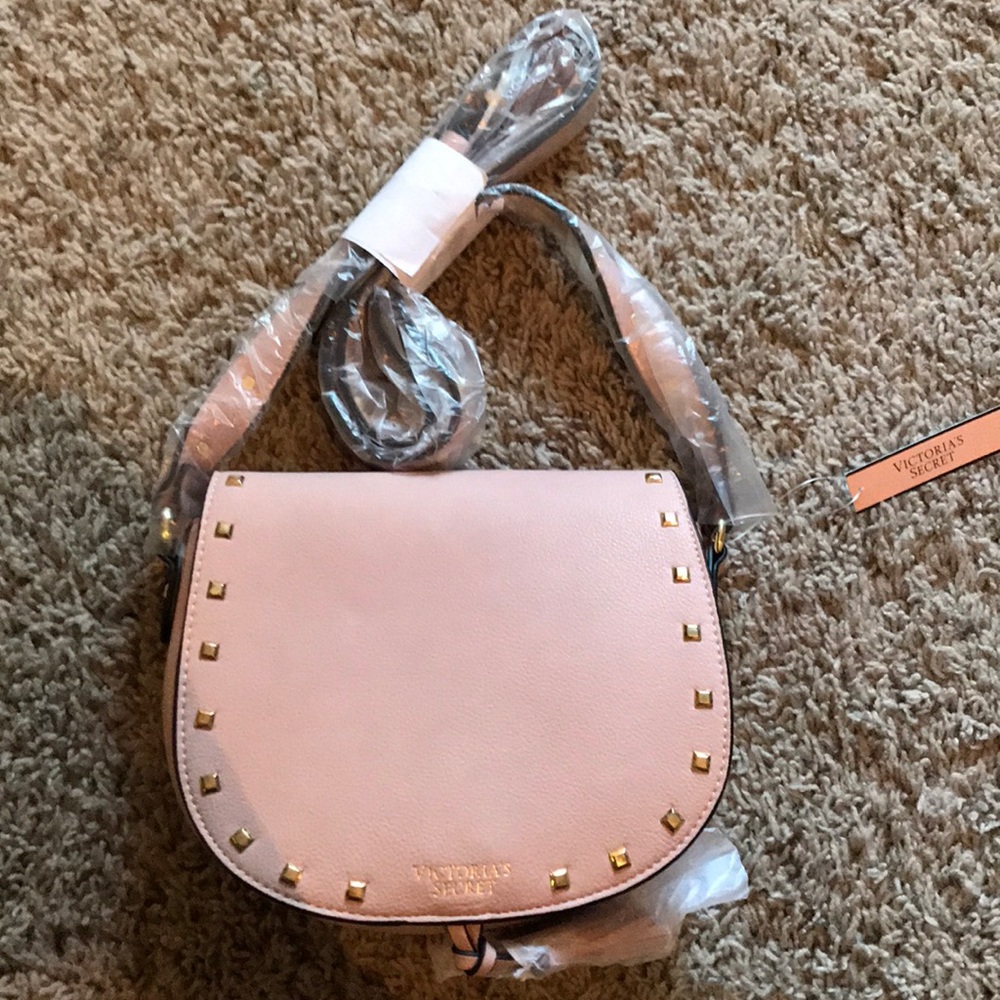 Victoria secret pink, over shoulder, purse